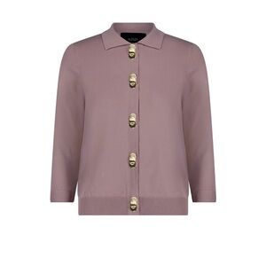 Aleeza Paris Barbara Gold Hardware Knit Cardigan